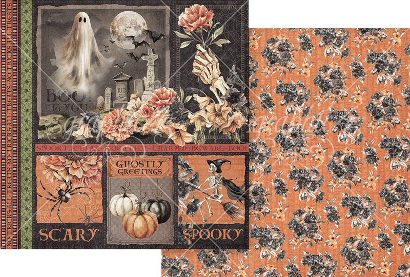 Graphic 45 - Ghostly Greetings - 8 X 8 Collection Pack