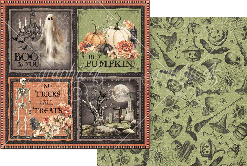 Graphic 45 - Ghostly Greetings - 8 X 8 Collection Pack