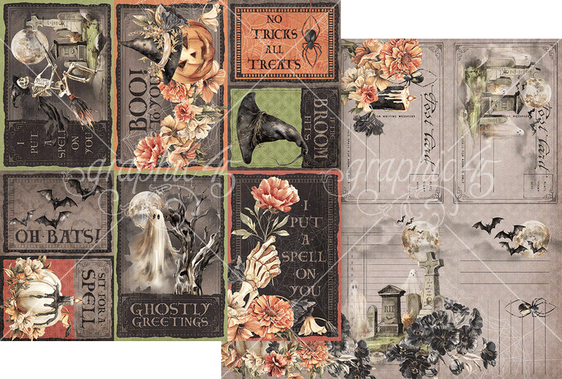 Graphic 45 - Ghostly Greetings - 8 X 8 Collection Pack