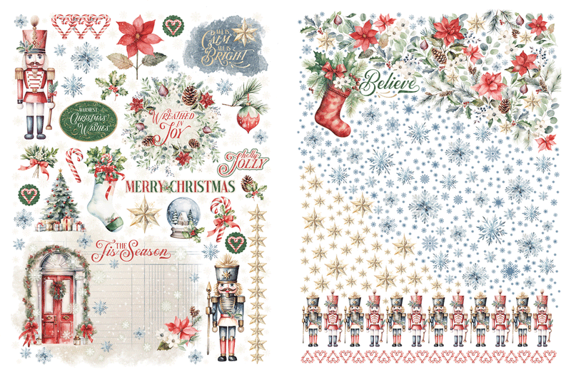 Graphic 45 - Deck The Halls - Rub-On Transfers