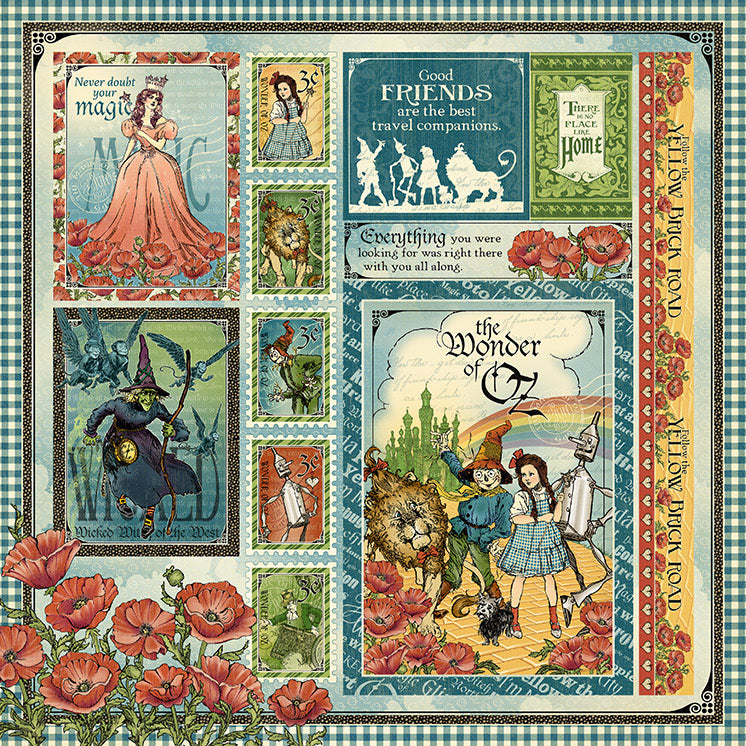 Graphic 45 - Wonder Of Oz - 12 x 12 Double Sided Paper - Wonder of Oz
