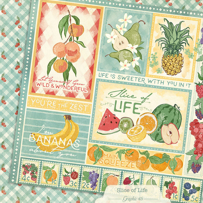 Graphic 45 - Slice of Life - 8 x 8 Collection Pack