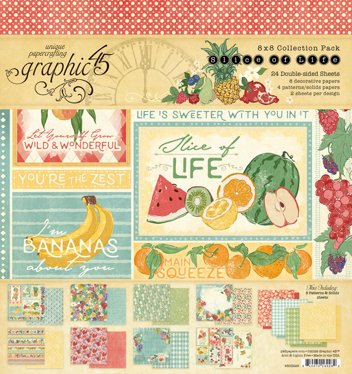 Graphic 45 - Slice of Life - 8 x 8 Collection Pack
