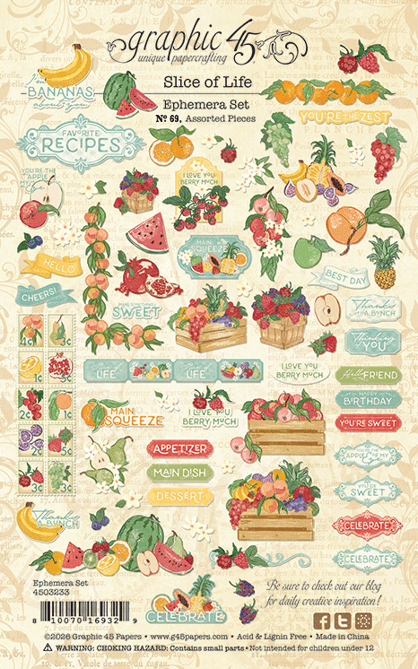 Graphic 45 - Slice of Life - Ephemera