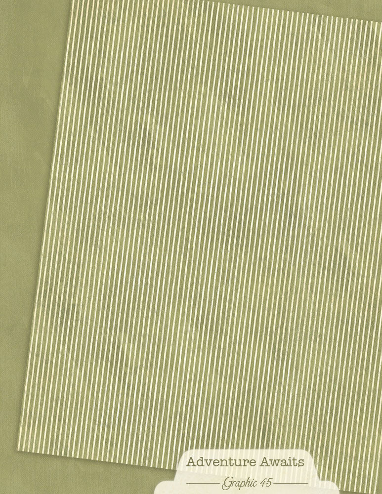 Graphic 45 - Adventure Awaits - 8.5 x 11 Patterns And Solids Paper Pack