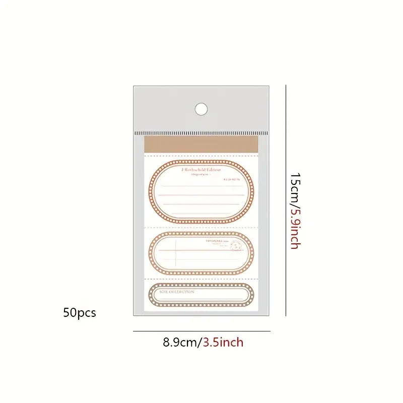 50 Sheet Unique Design Memo Pad