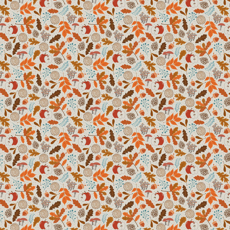 Paper House Productions - Fall Leaves 12 x 12 Scrapbook Paper