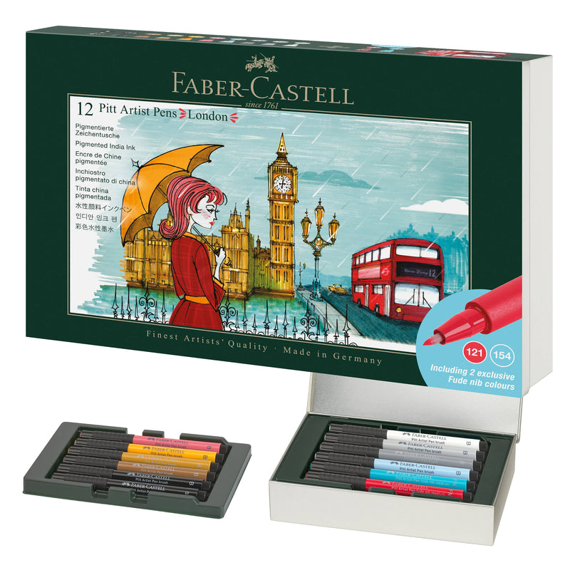 Faber-Castell - Pitt Artist Pen Limited Edition City Gift Set - London