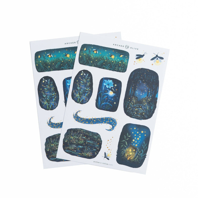 Archer and Olive - Firefly Night Stickers