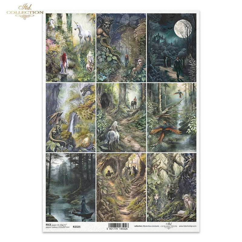 ITD Collection - Mysterious Forest 9 Pack - Rice Paper