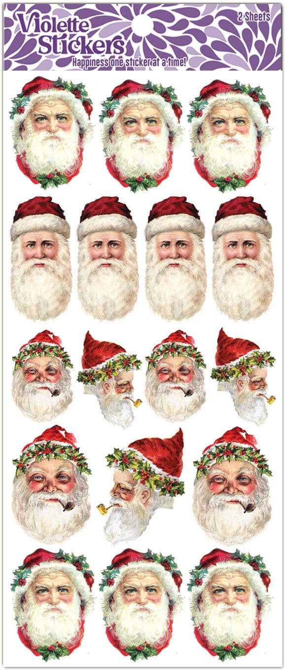 Violette Stickers - Santa Faces Stickers