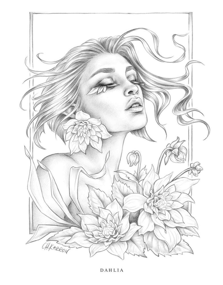 Christine Karron - Wondrous Folk Coloring Book