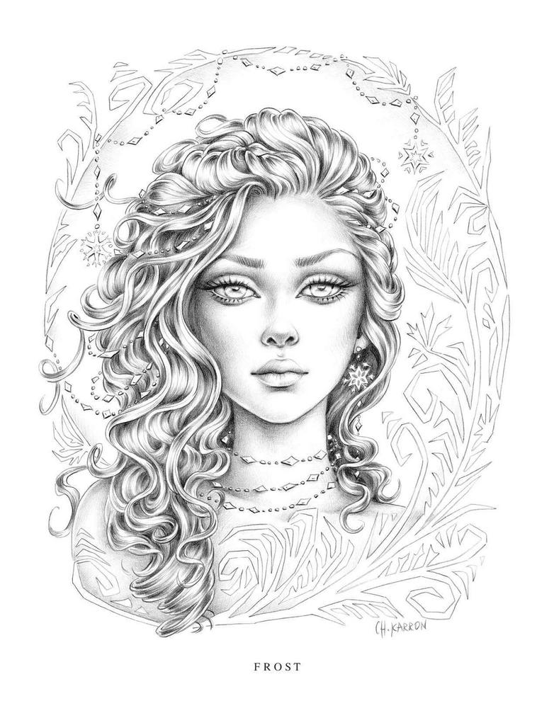 Christine Karron - Wondrous Folk Coloring Book