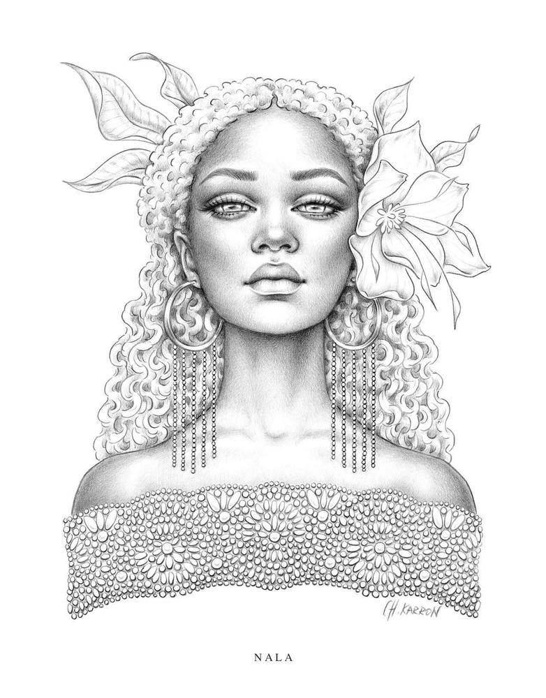 Christine Karron - Wondrous Folk Coloring Book