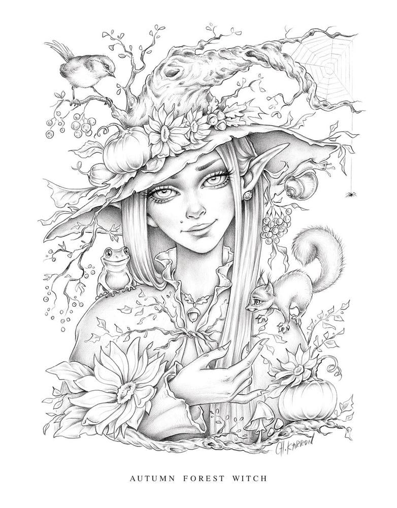 Christine Karron - Little Folk Coloring Book