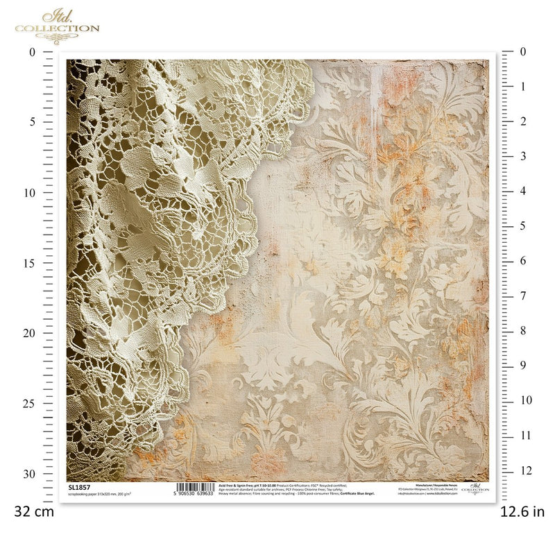 ITD Collection - Retro Toys - SL1857 Scrapbooking Single Sheet