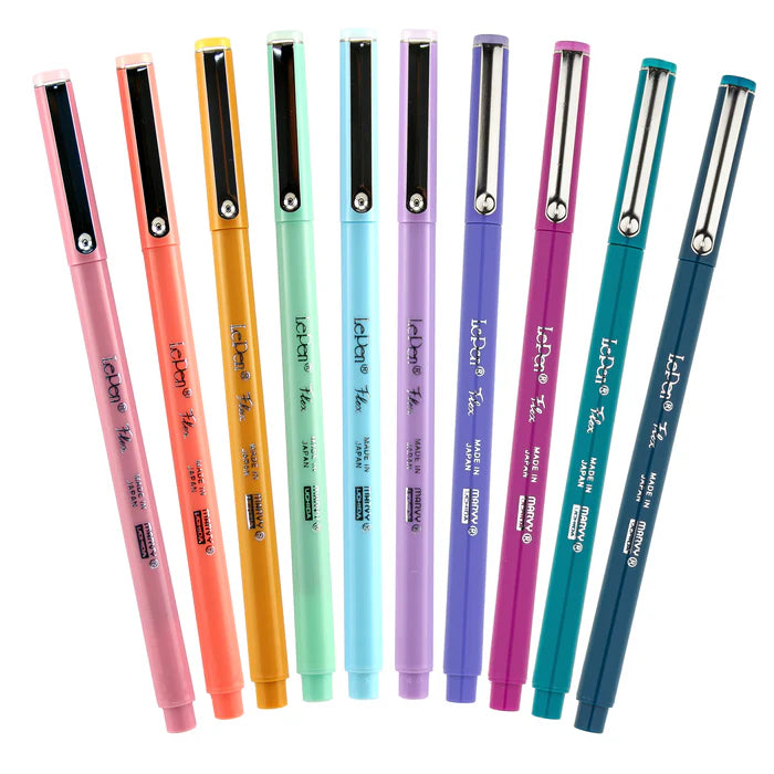 Marvy Uchida - Le Pen Flex 10 Piece Pastel Set