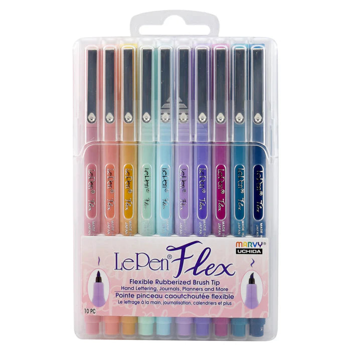 Marvy Uchida - Le Pen Flex 10 Piece Pastel Set