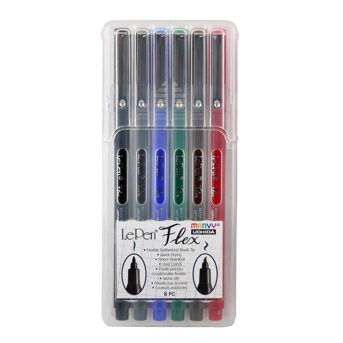 Marvy Uchida - Le Pen Flex 6 Piece Primary Set