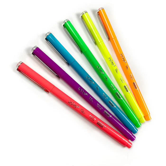 Marvy Uchida - Le Pen Flex 6 Piece Neon Set