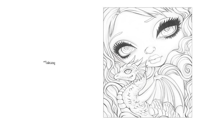 Jasmine Becket-Griffith - Dragonling Coloring Book