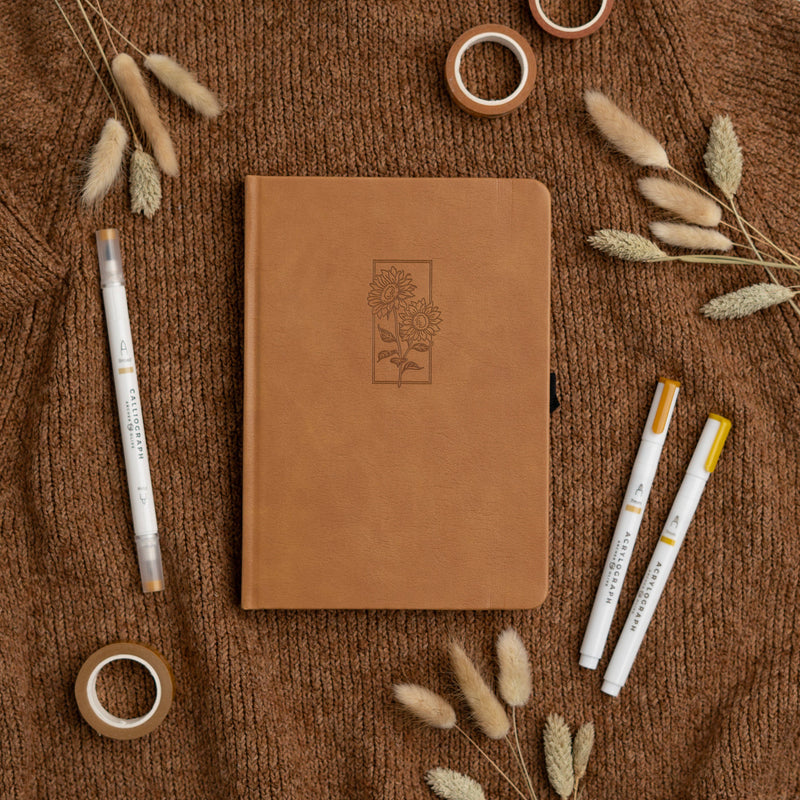 Archer and Olive - A5 Dot Grid Notebook - Sunflower