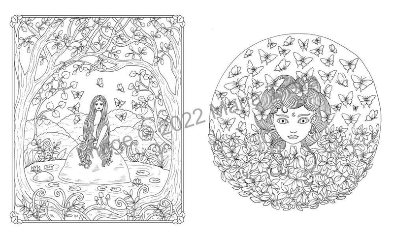 Maria Trolle - Moon Valley Coloring Book