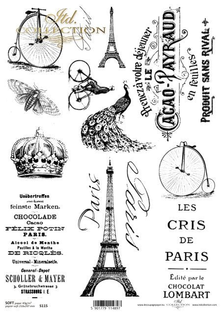 ITD Collection - Paris Ephemera - Soft Paper