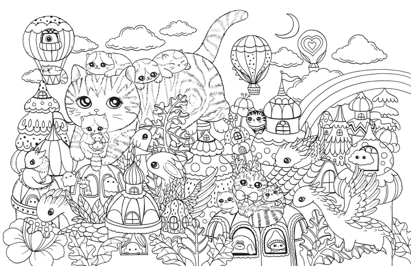 Lulu Mayo - A Million Kittens Coloring Book