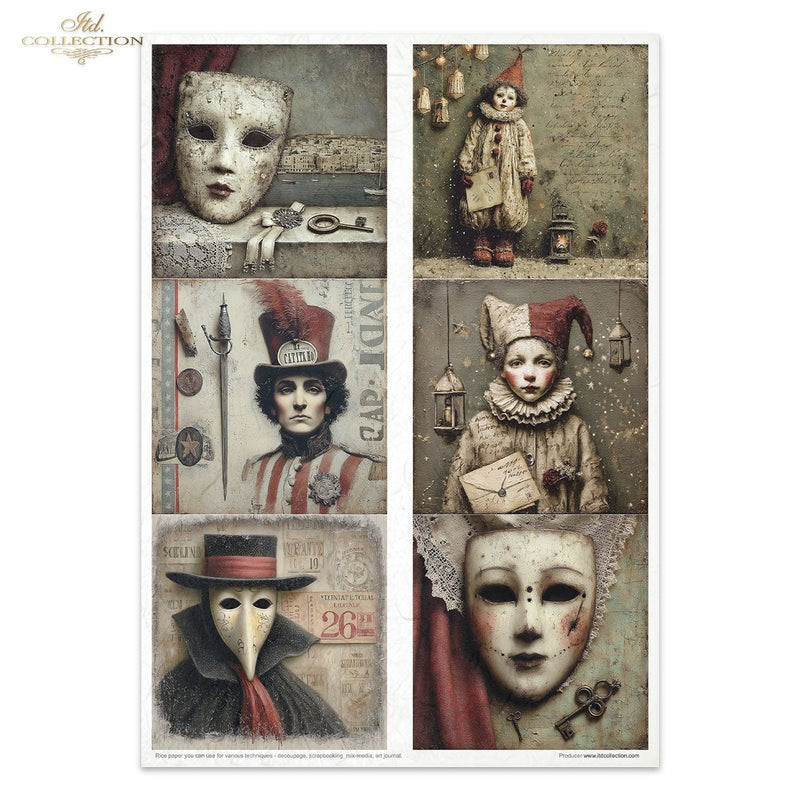 ITD Collection - Carnival - Masquerade - Rice Paper Set