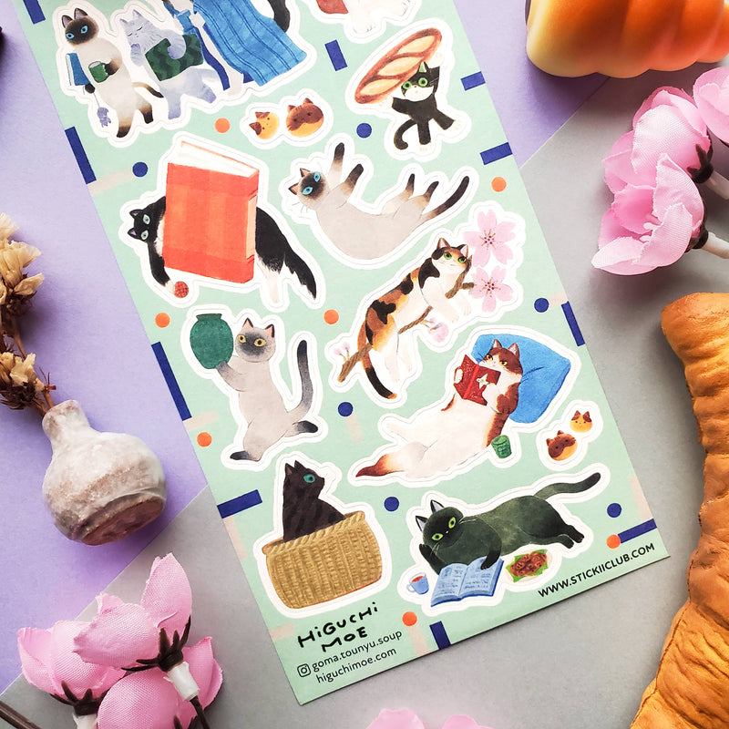 STICKII - Charming Cats Sticker Sheet