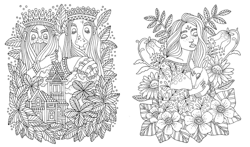 Emelie Lidehäll Öberg - Fairy Tales & Folklore Coloring Book