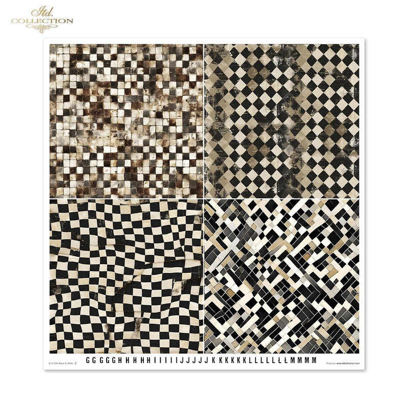 ITD Collection - Black & White Scrapbooking Papers