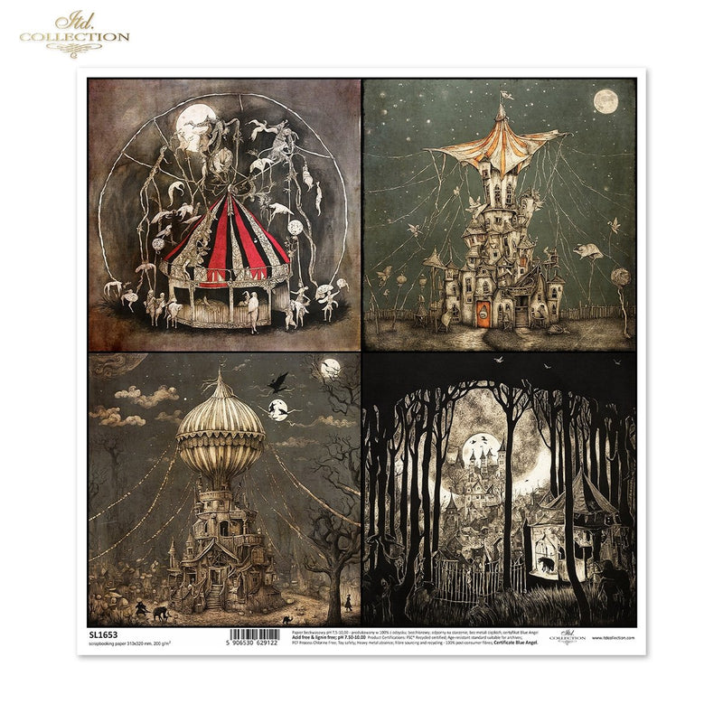 ITD Collection - SL1653 Scrapbooking Single Sheet