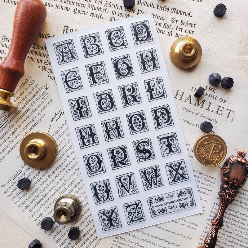 STICKII - Medieval Alphabet Sticker Sheet
