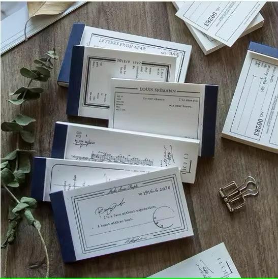 50 Sheet Vintage Memo Pads - Root & Company