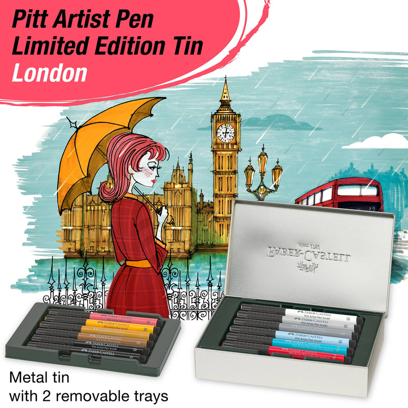 Faber-Castell - Pitt Artist Pen Limited Edition City Gift Set - London