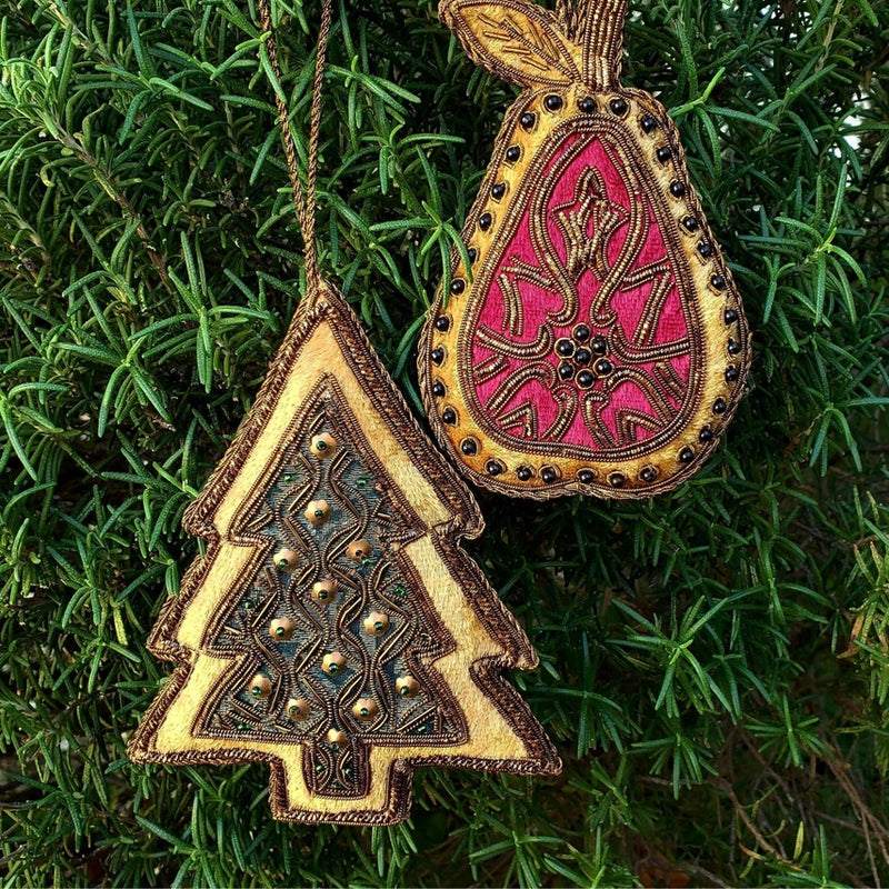 BoutiqueByMariam - Embroidered Christmas Tree Ornament