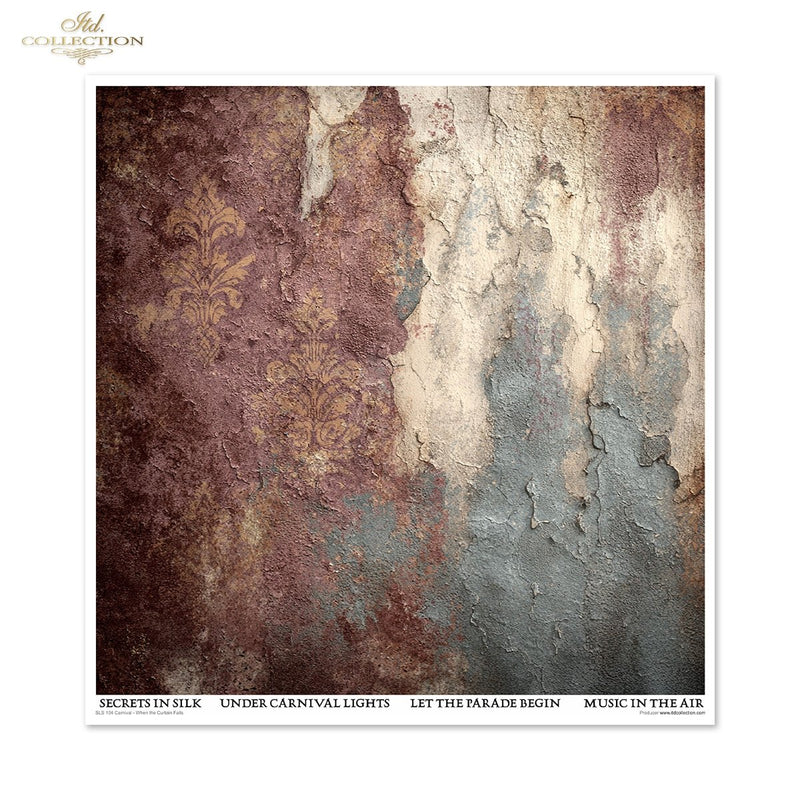 ITD Collection - Carnival - When the Curtain Falls - 12 x 12 Scrapbooking Papers