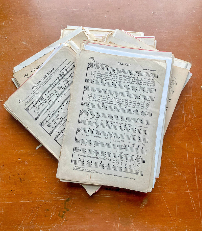 Moonbeam Mercantile - Vintage Hymnal Music