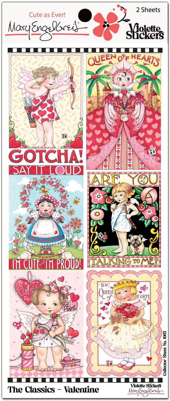Violette Stickers - Mary Engelbreit® Classics Valentine Stickers