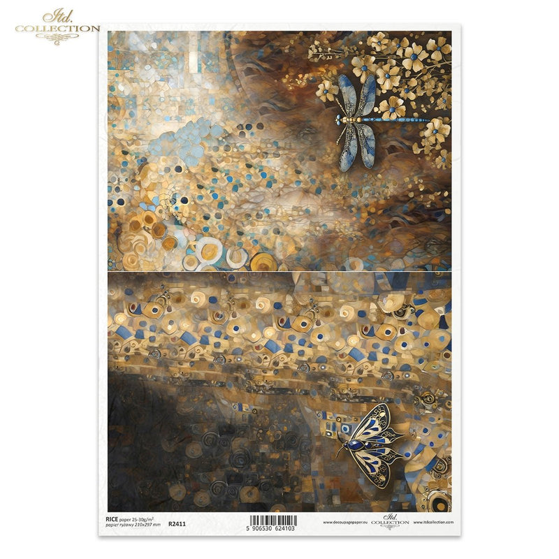 ITD Collection - Inspired by Klimt - Rice Paper - R2411