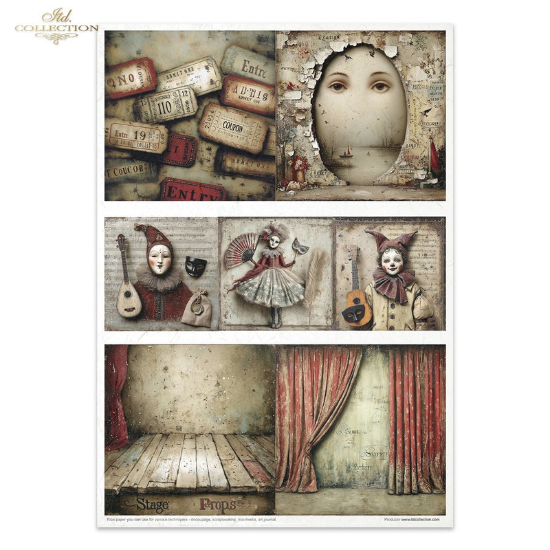ITD Collection - Carnival - Masquerade - Rice Paper Set