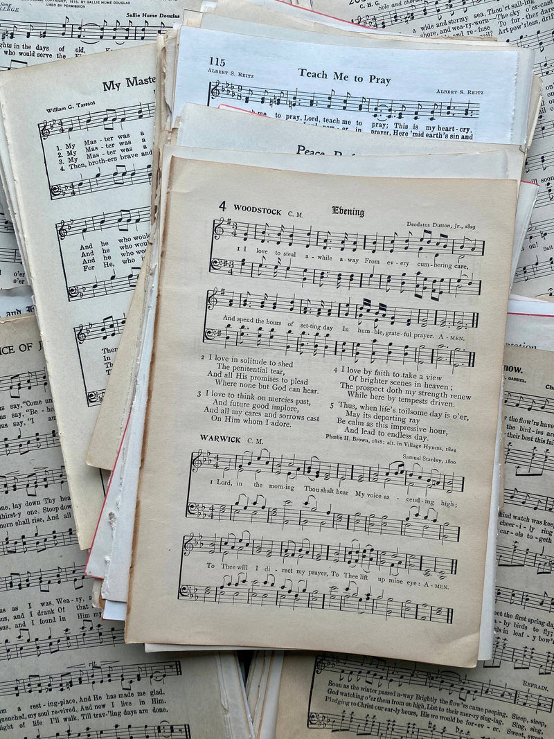 Moonbeam Mercantile - Vintage Hymnal Music