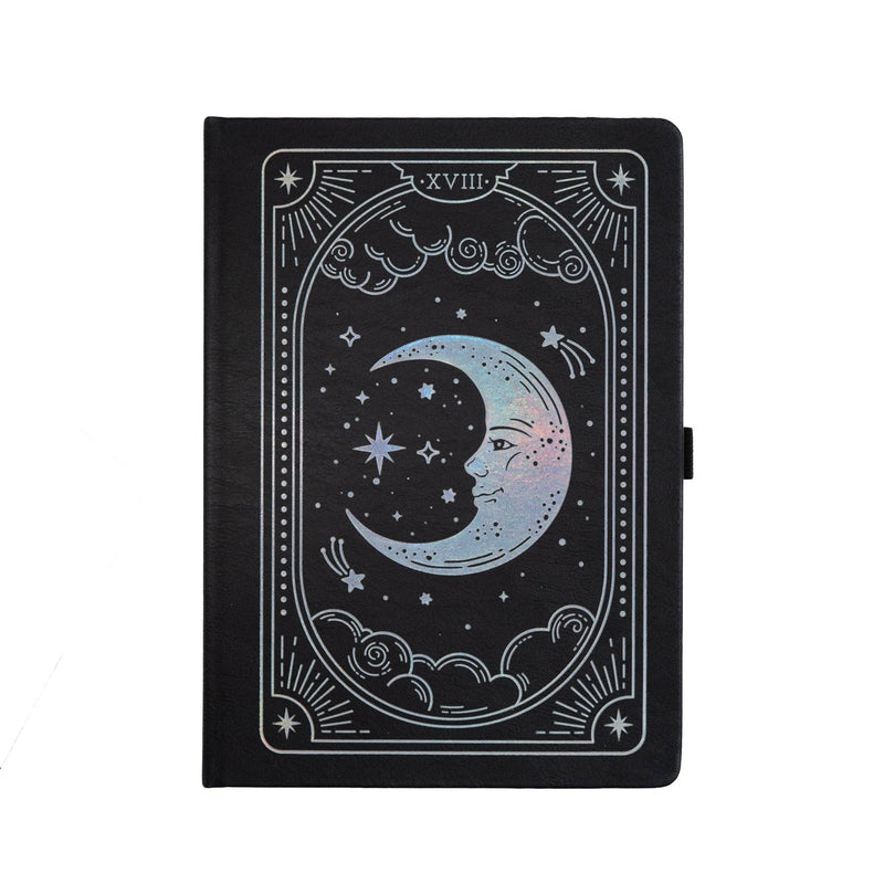Archer and Olive - Lunar Veil - Dot Grid A5 Notebook - Black