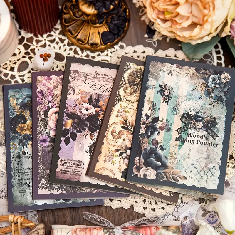 Retro European Court Flower Paper Pack