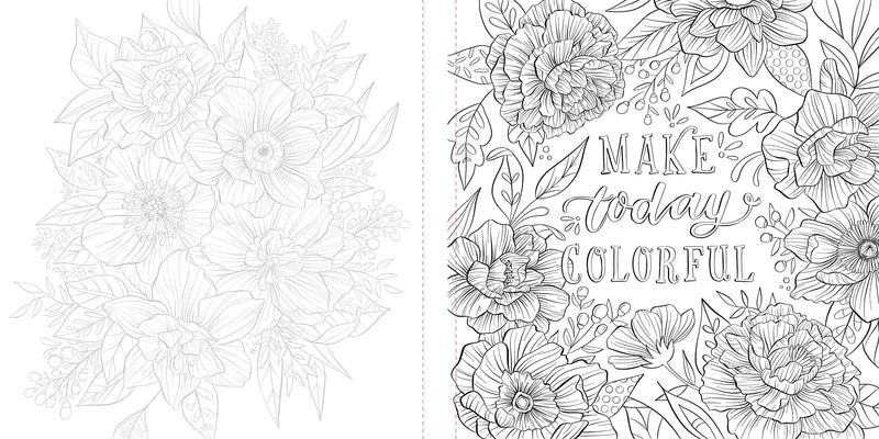 Megan Wells - Funky Florals Art Coloring Book