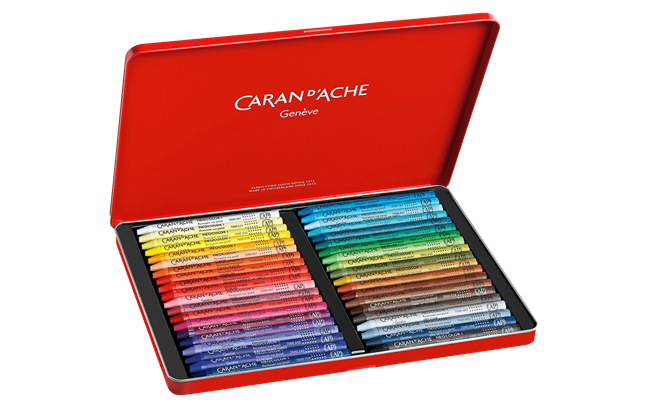 Caran d'Ache - Set of 40 NEOCOLOR I Pastels in Metal Box