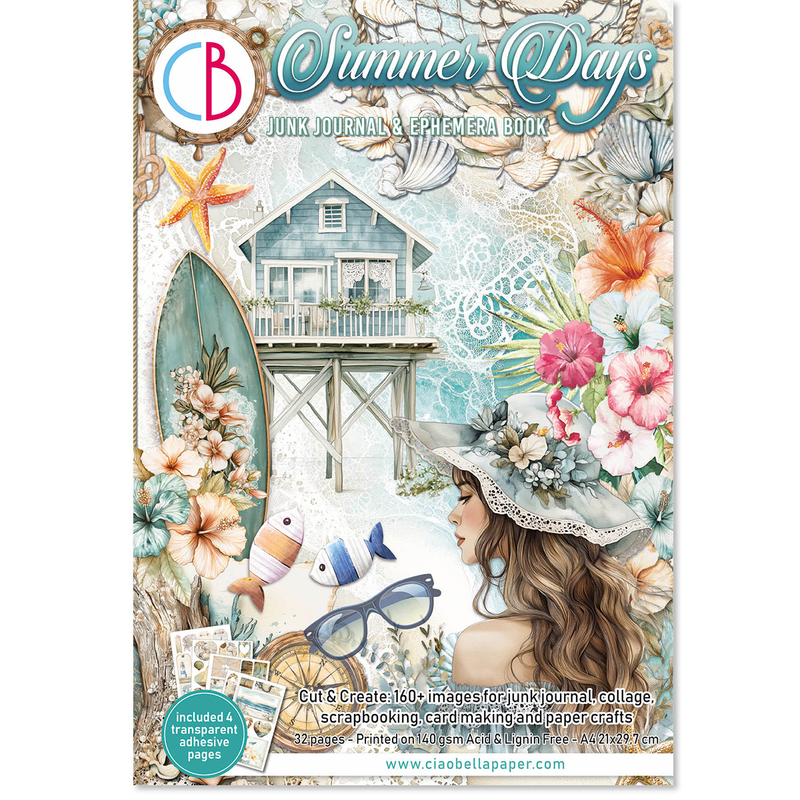 Ciao Bella - Summer Days - A4 Junk Journal & Ephemera Book