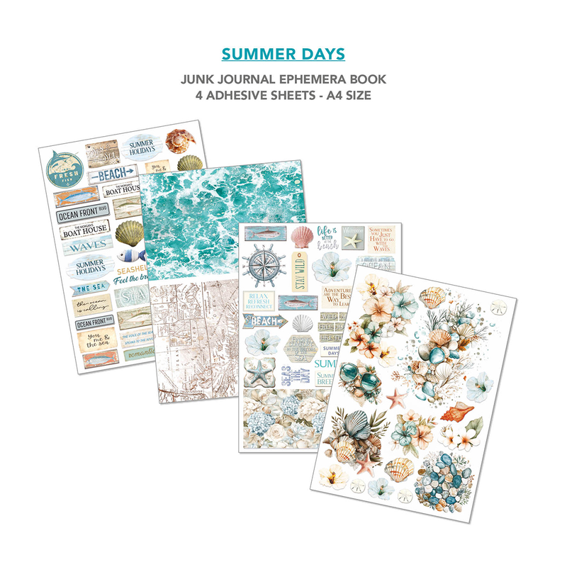 Ciao Bella - Summer Days - A4 Junk Journal & Ephemera Book